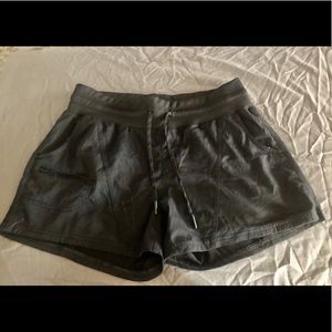 black athletic shorts